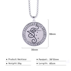 Sigil Ethnic Pendant and Necklace Amulet  Wolf of Antimony