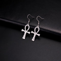 Symbols Ankh Cross Earrings Ancient Egyptian Symbol of Life Protection Amulet