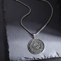 Pendant and Necklaces with Powerful Egyptian and Masonic Symbols of Protection.