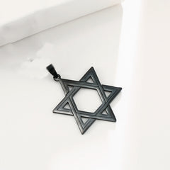 Jewish Menorah David Star Pendant for Necklace Hexagram Charm