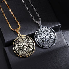 Pendant and Necklaces with Powerful Egyptian and Masonic Symbols of Protection.