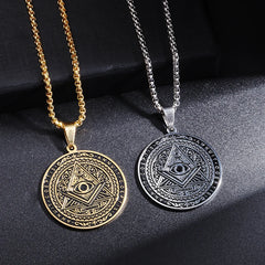 Pendant and Necklaces with Powerful Egyptian and Masonic Symbols of Protection.