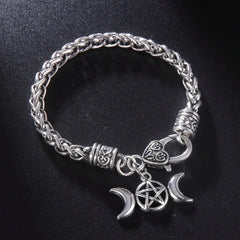 Triquetra Trinity Pendant Bracelet Wiccan