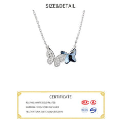 Silver Blue Elegant Necklace