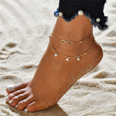 "Bohemian Heart Anklet: Beach Jewelry"