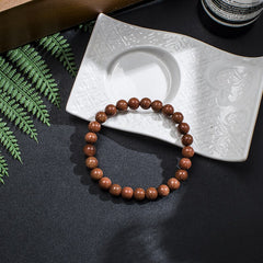 8mm Natural Sandstone Beaded Japamala Necklace Meditation Yoga Spiritual Healing Jewelry 108 Mala Rosary Tibetan Tassel Pendant