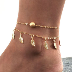 "Bohemian Heart Anklet: Beach Jewelry"