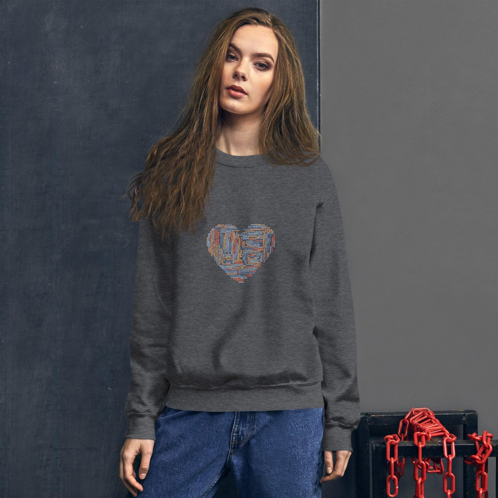 Sweatshirt Gola Redonda Unisexo Coração - My dear oraculo store