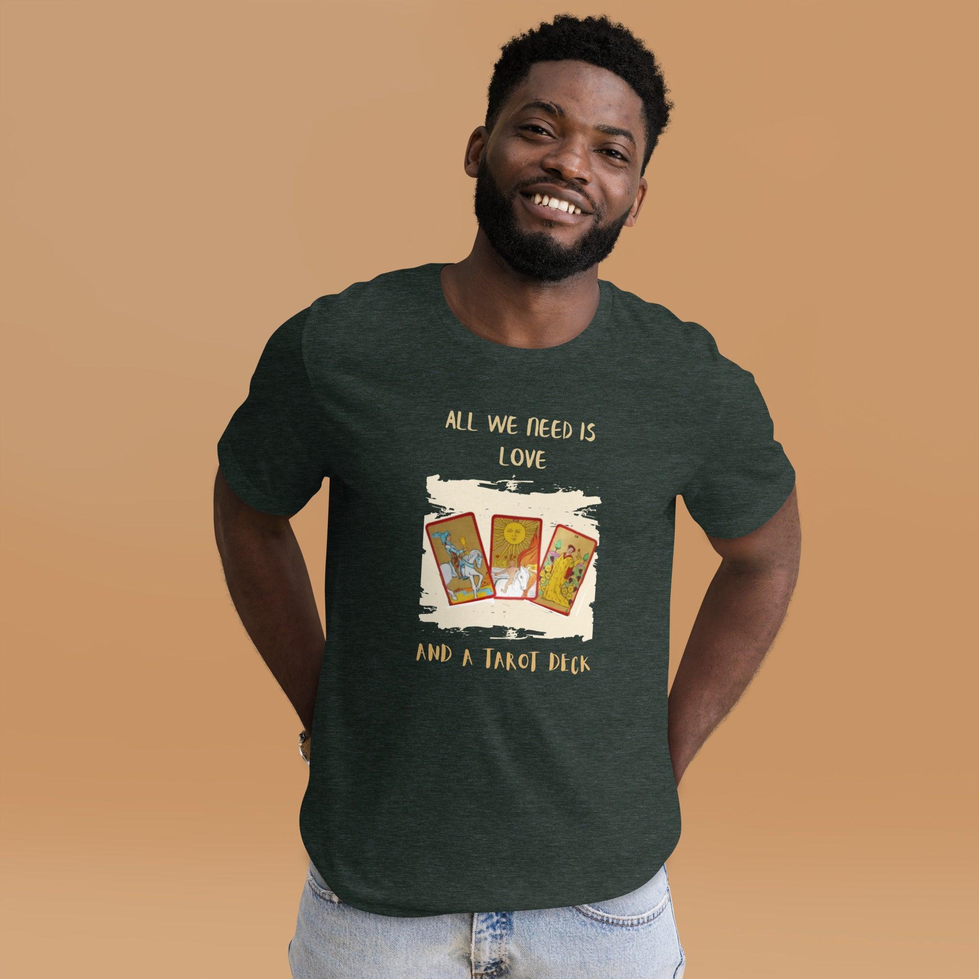T-shirt ALL WE NEED IS LOVE & TAROT Deck