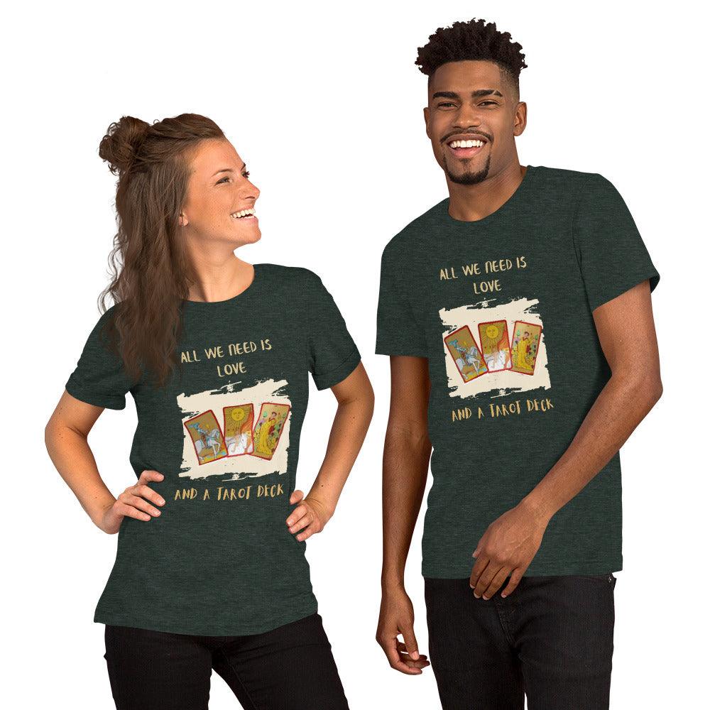 T-shirt ALL WE NEED IS LOVE & TAROT Deck